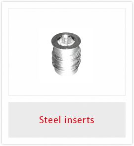 Steel inserts